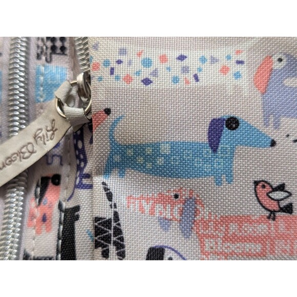 Lily Bloom Maggie Satchel Dachshund Dog Print Pastel Retired - Picture 4 of 15